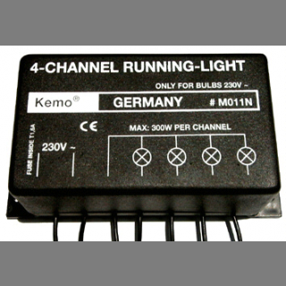 Kemo Lauflicht 4-Kanal 230 V 300W pro Kanal Regelbar, M011N