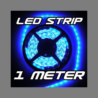 LED Strip Streifen BLAU 1 m 1m 60 x SMD 3528 LEDs 12V