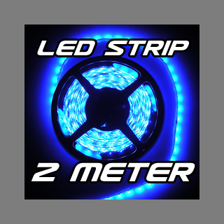 LED Strip Streifen BLAU 2 m 2m 120 x SMD 3528 LEDs 12V