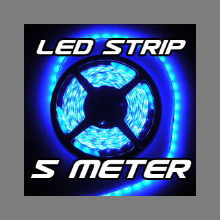 LED Strip Streifen BLAU 5 m 5m 300 x SMD 3528 LEDs 12V