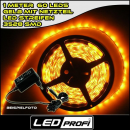 Set LED Strip Streifen GELB 1 m 60 LEDs inkl. Netzteil