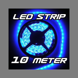 LED Strip Streifen BLAU 10 m 10m 600 x SMD 3528 LEDs 12V