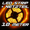 Set LED Strip Streifen GELB 10m 600 LEDs inkl. Netzteil