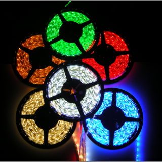 LED Strip Streifen RGB ca. 1 Meter 1m 30x 5050 SMD RGB (Rainbow) LEDs
