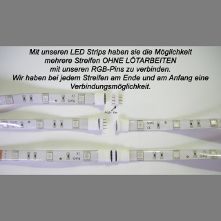 TTSAM LED Strip,LED Streifen 30cm 5V/3Pin Kleiner 4Pin Lichtstreifen  Aluminium M