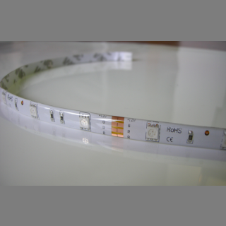 LED Strip Streifen inkl. Controller + Netzteil - RGB ca. 0,5 Meter 50cm 15x 5050 SMD RGB (Rainbow) LEDs - Wasserdicht