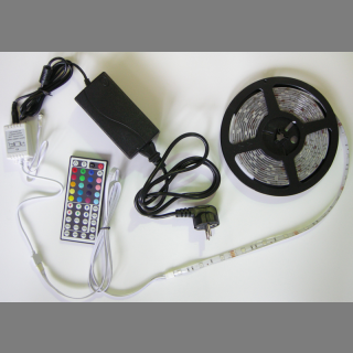 LED Strip Streifen inkl. Controller + Netzteil - RGB ca. 1,5 Meter
